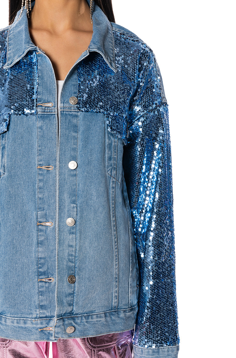 BRING IT BACK OVERSIZED DENIM JACKET