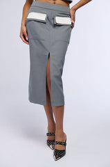 HALSEY MIDI PENCIL SKIRT