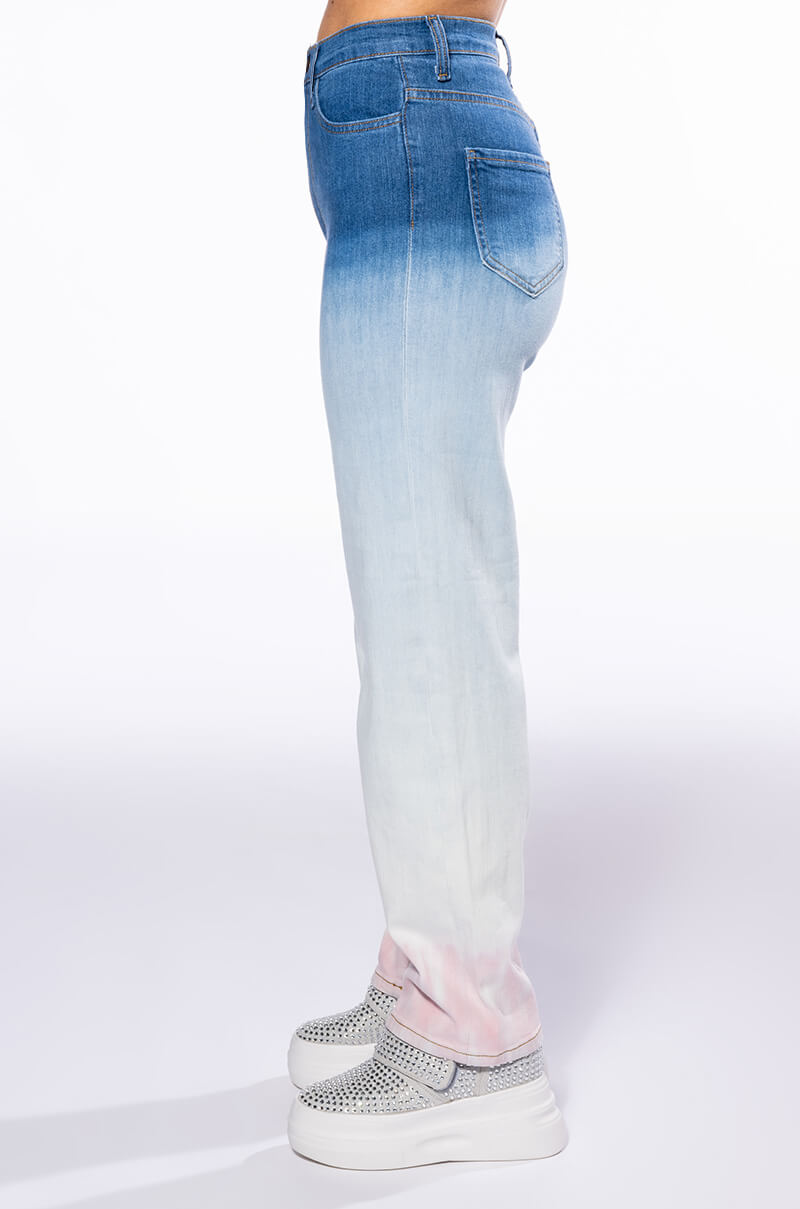 BROOKLYNNE OMBRE HIGH RISE JEANS