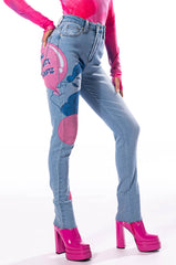 BUBBLE GUM SKINNY JEANS