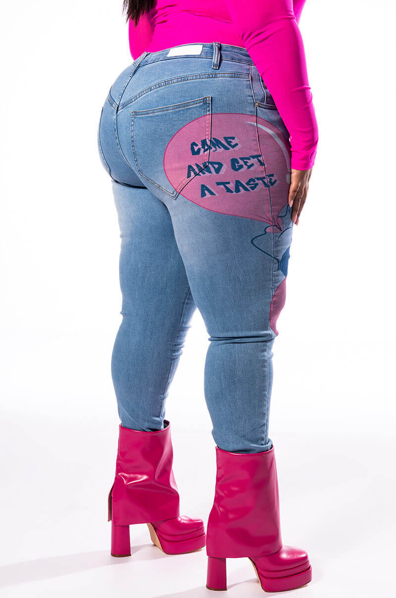BUBBLE GUM SKINNY JEANS
