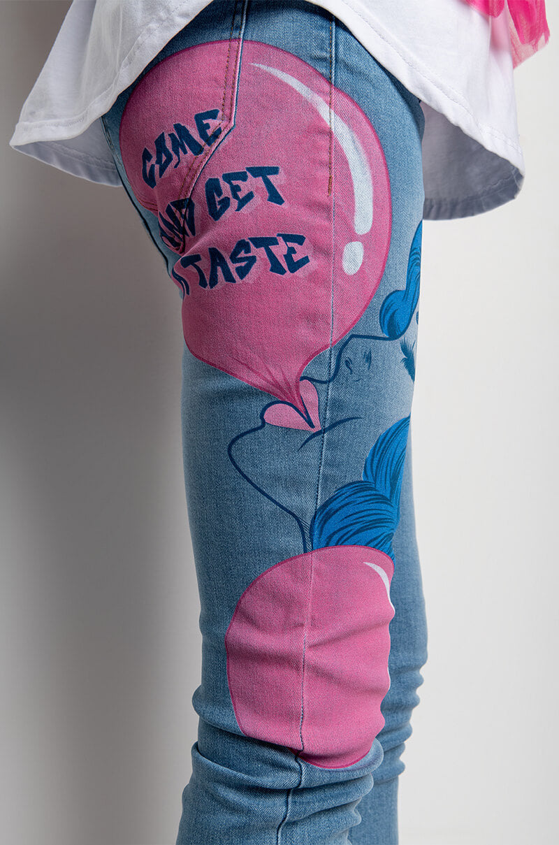 BUBBLE GUM SKINNY JEANS