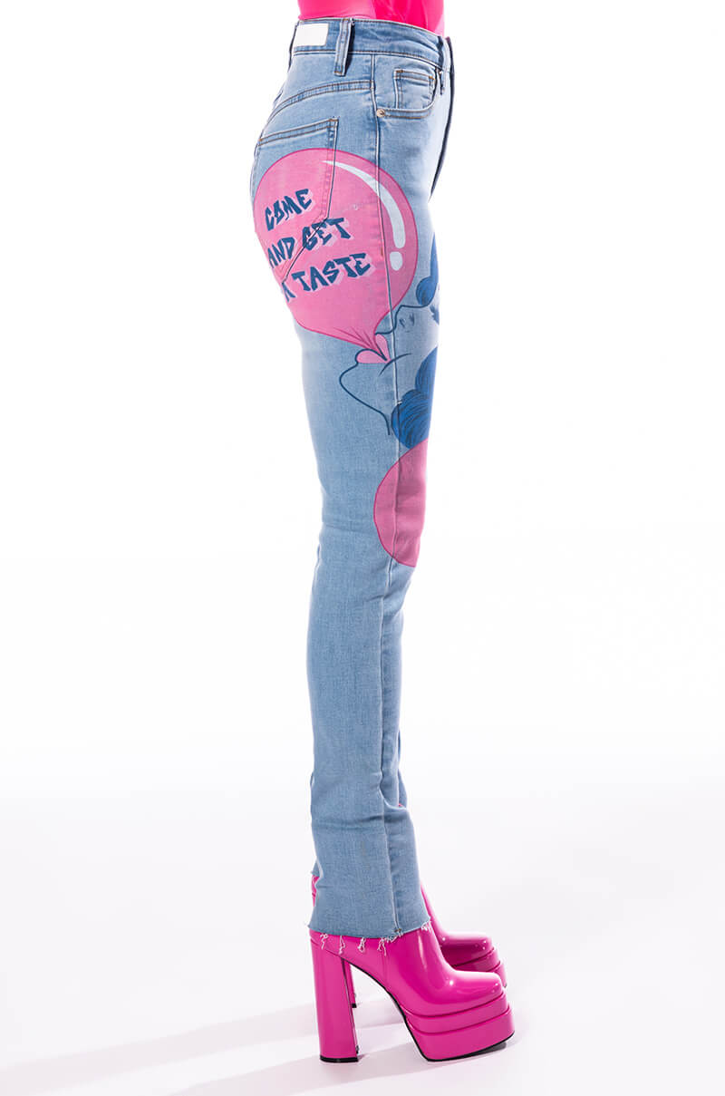 BUBBLE GUM SKINNY JEANS