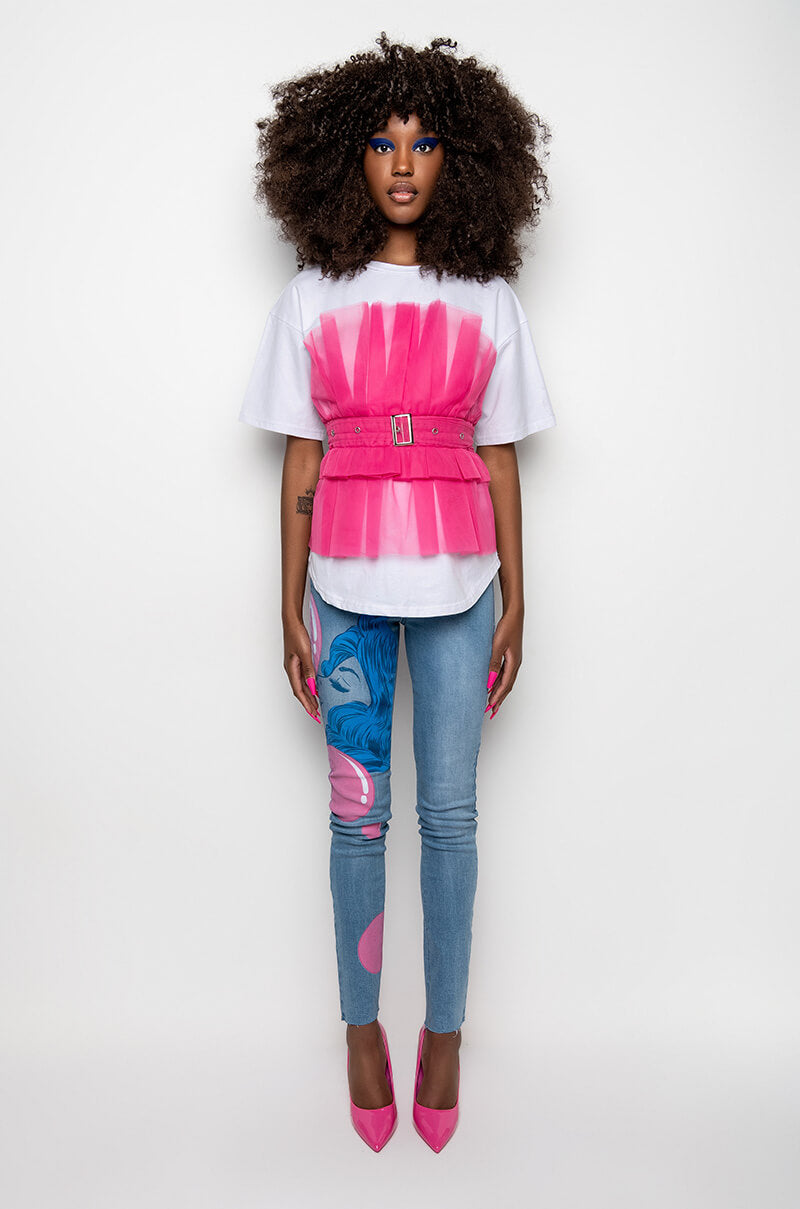 BUBBLE GUM SKINNY JEANS