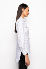 BUSINESS AS USUAL LONG SLEEVE BUTTON DOWN BLOUSE