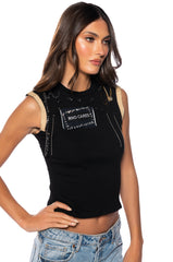 BUSY RIGHT NOW EMBELLISHED TANK