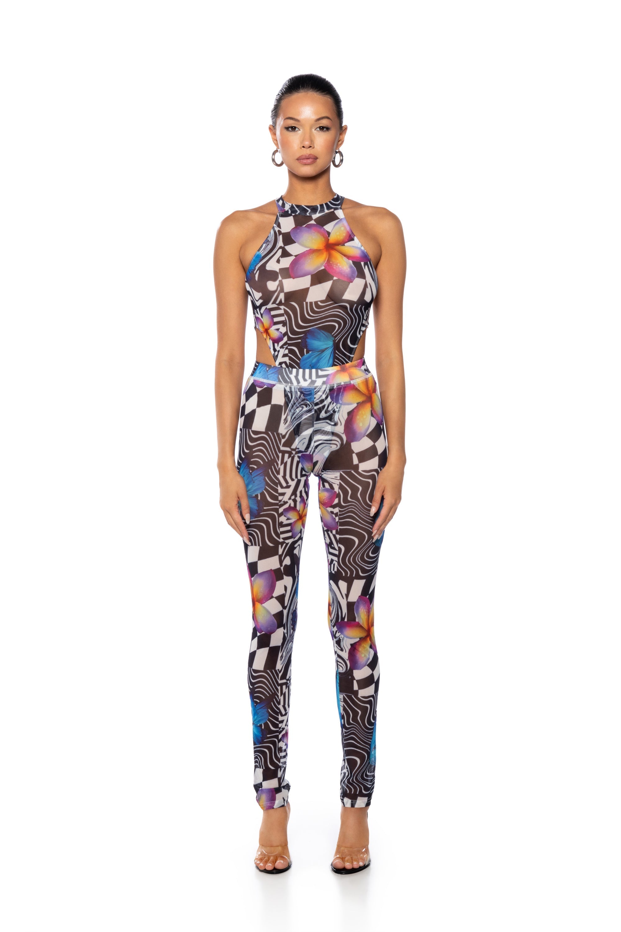 BUTTERFLY TEARS MESH LEGGING