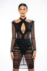 BY MY SIDE MIDI DRESS WITH CUT OUTS