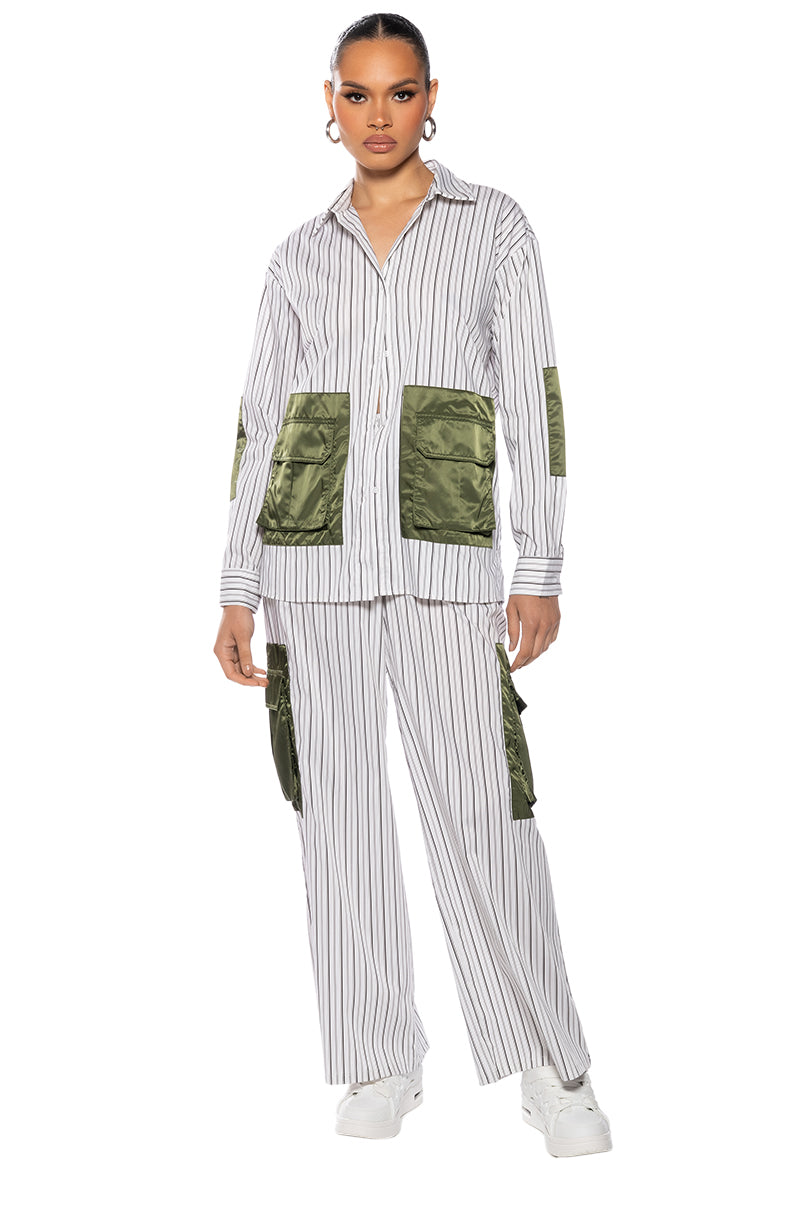 CALLIE CARGO WIDE LEG PANT