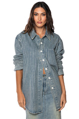 CANDY RHINESTONE DENIM JACKET