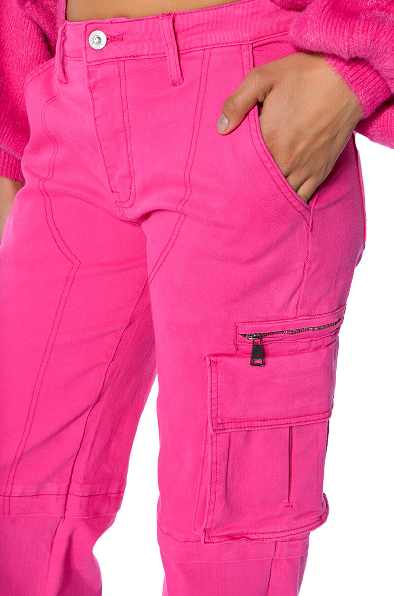 CANDY DREAMS RELAXED CARGO JEANS