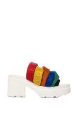 CANI RAINBOW EMBELLISHED CHUNKY SANDAL