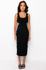 CAN'T MISS ME BANDAGE MAXI DRESS WITH OPEN BACK