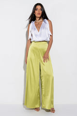 CANT RELATE SATIN PALAZZO PANT