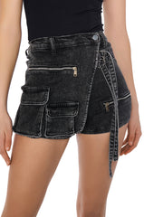 OAKLEY CARGO MINI SKORT IN BLACK