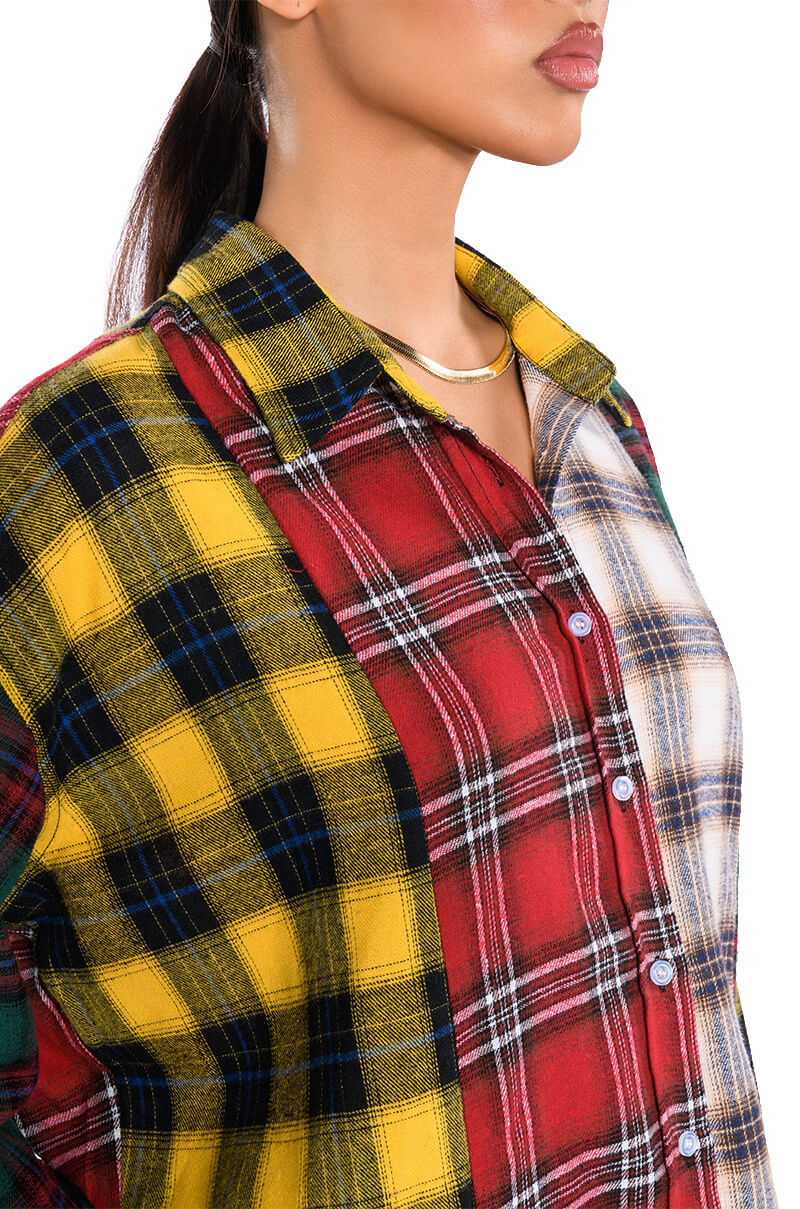 CASUALLY COOL PLAID BUTTONDOWN