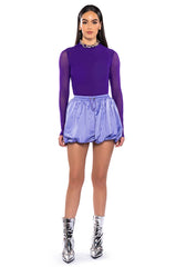 CASUALLY CUTE NYLON MINI SKIRT