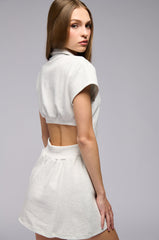 CATCH ME ON THE COURT FRENCH TERRY MINI DRESS