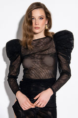 SOPHIA FASHION MESH BLOUSE