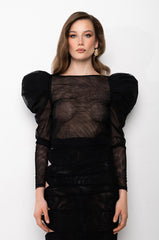 SOPHIA FASHION MESH BLOUSE