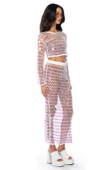 CELINE CROCHET MAXI SKIRT