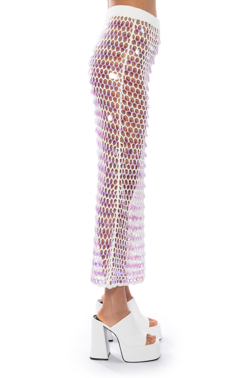 CELINE CROCHET MAXI SKIRT