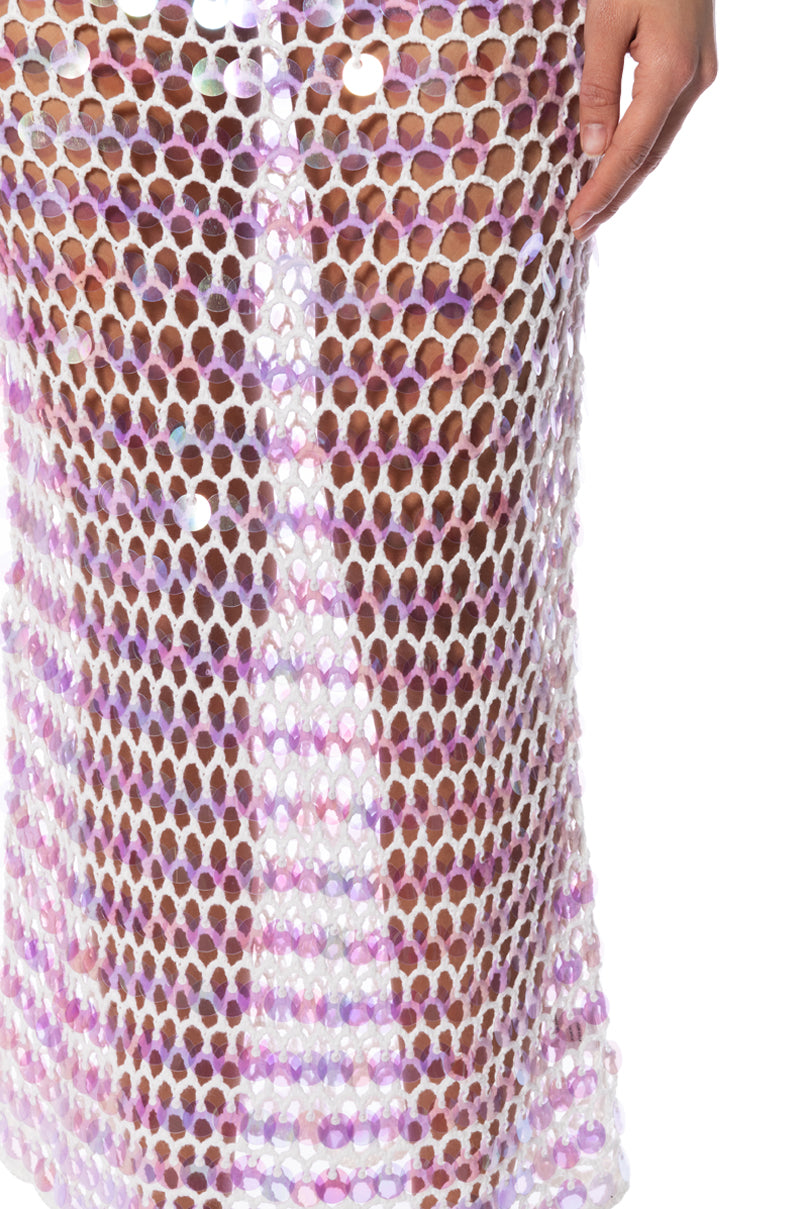 CELINE CROCHET MAXI SKIRT