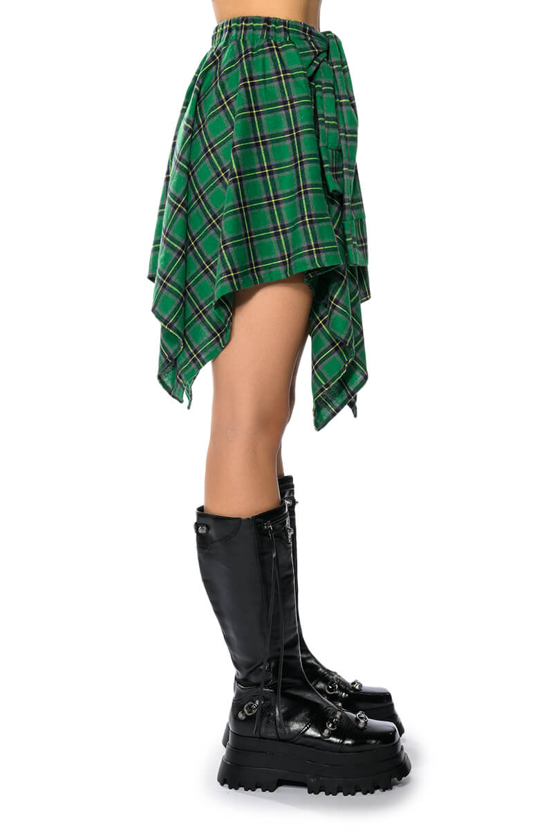 CHARLY MINI PLAID SKIRT
