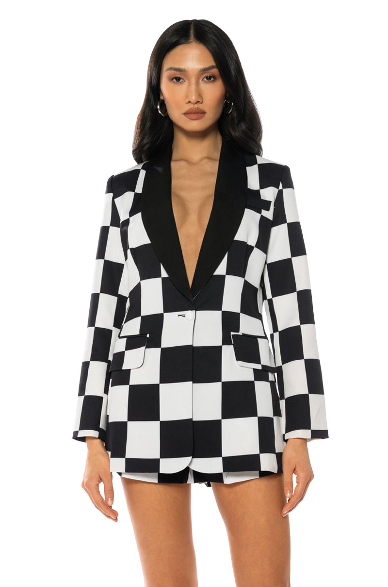 CHECKMATE FITTED BLAZER