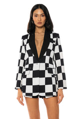 CHECKMATE FITTED BLAZER