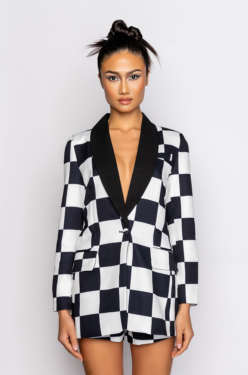 CHECKMATE FITTED BLAZER