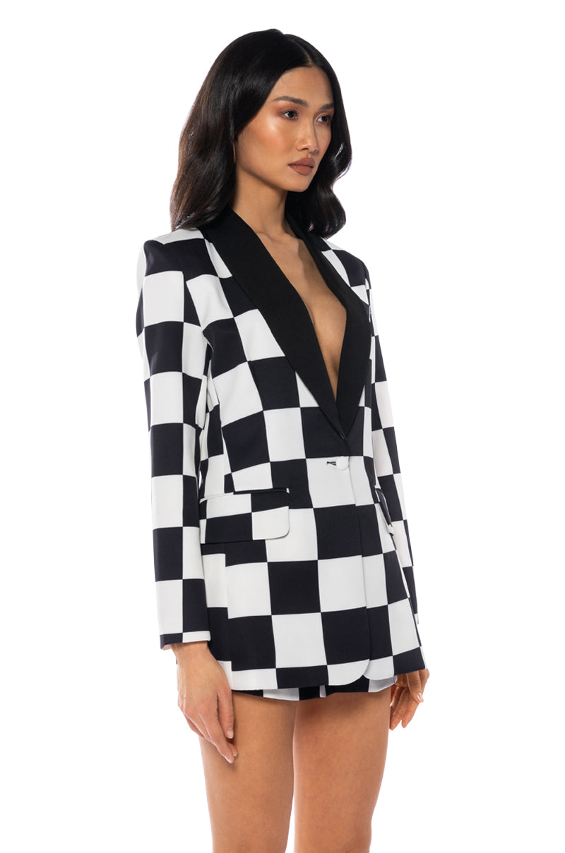 CHECKMATE FITTED BLAZER