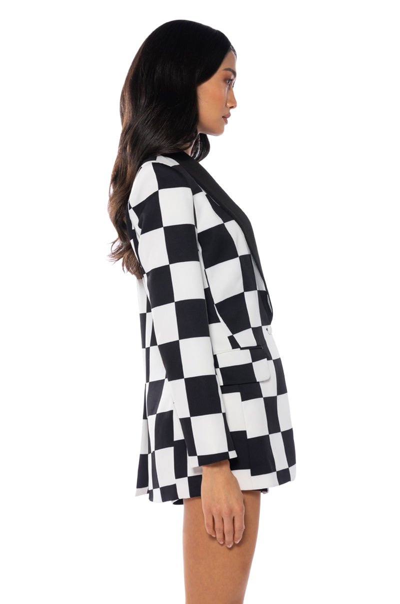 CHECKMATE FITTED BLAZER