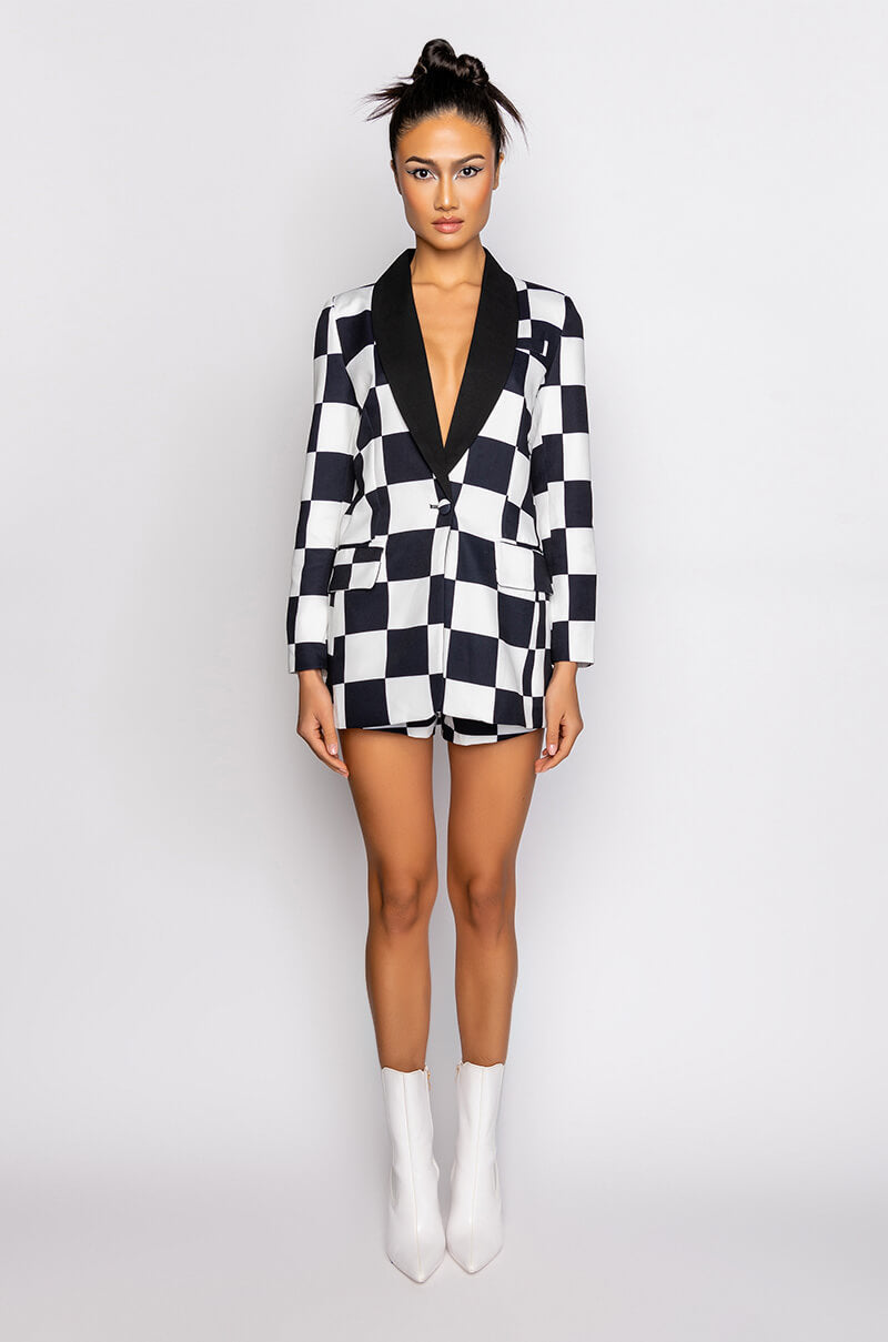 CHECKMATE FITTED BLAZER