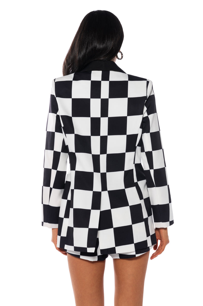 CHECKMATE FITTED BLAZER