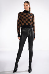 CHECK MATE PULLOVER SWEATER