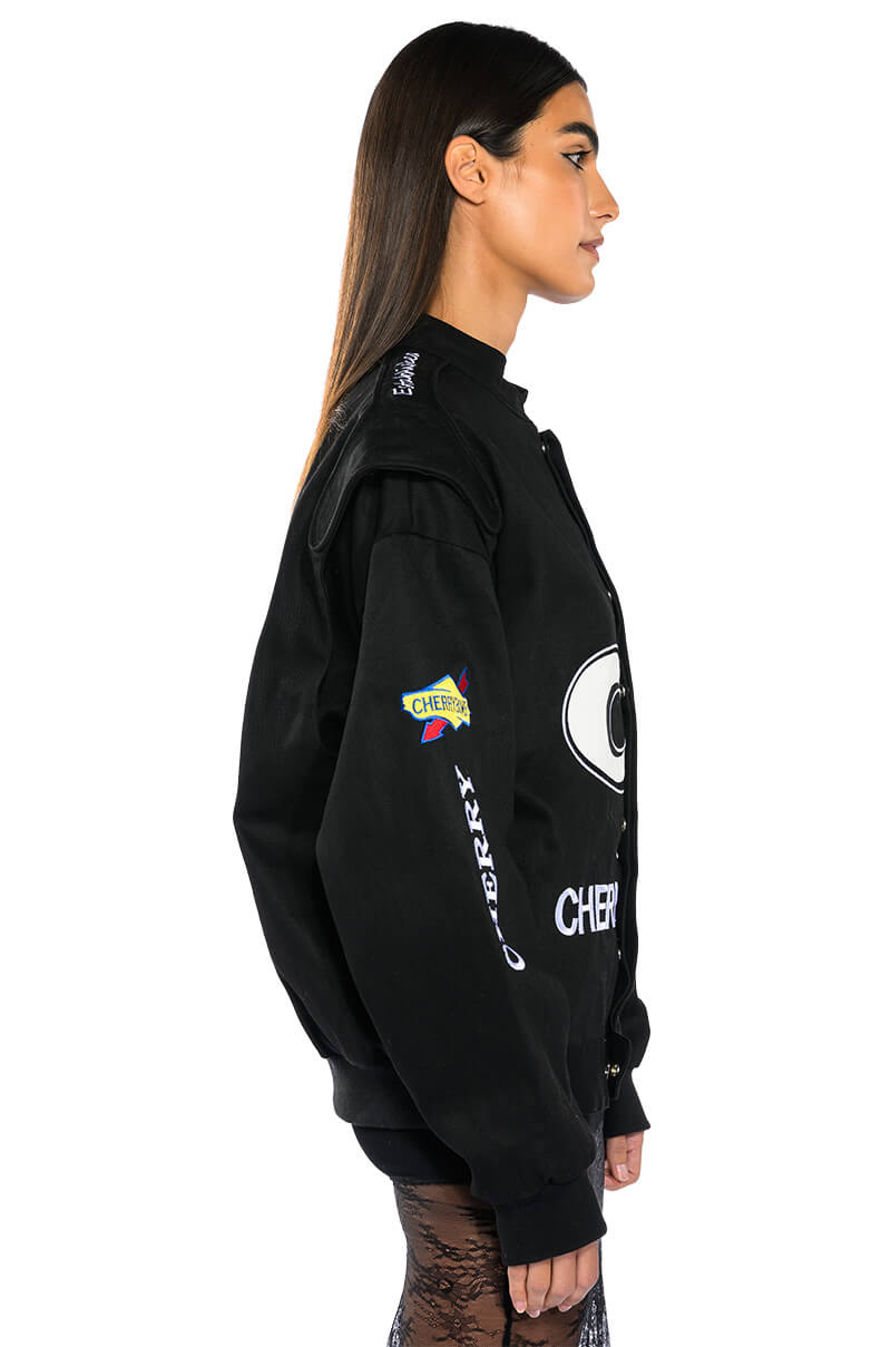 CHERRY BOMB OVERSIZED RACER BOMBER