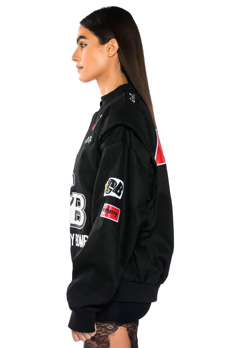 CHERRY BOMB OVERSIZED RACER BOMBER