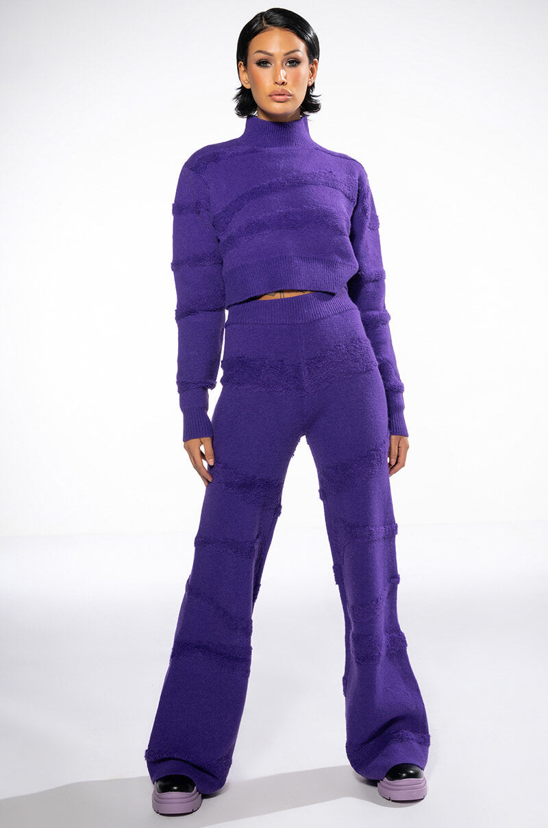 CHEYENNE CROPPED MOCK NECK SWEATER