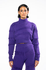 CHEYENNE CROPPED MOCK NECK SWEATER