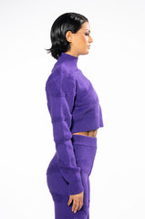 CHEYENNE CROPPED MOCK NECK SWEATER