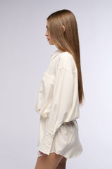 CHIC AF BUTTON DOWN SHIRT MINI DRESS