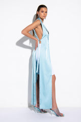 CHER SATIN LONG SIDE TIE VEST