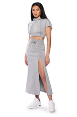 CHILL DAYS COZY MAXI SKIRT