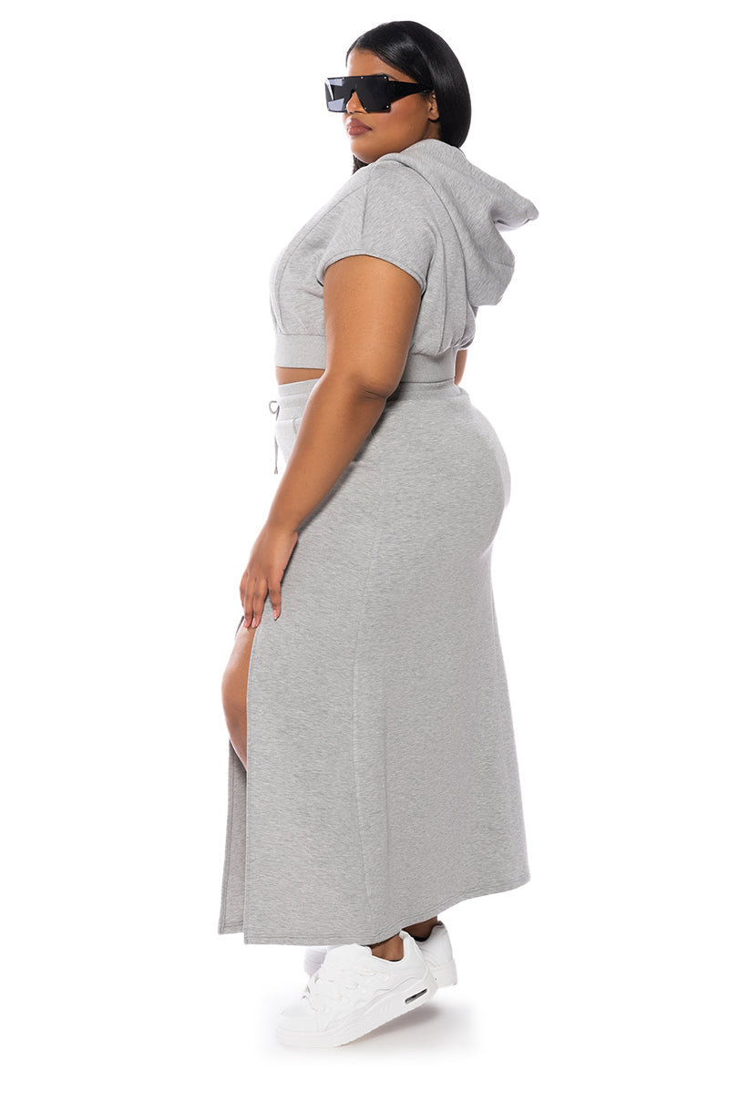 CHILL DAYS COZY MAXI SKIRT
