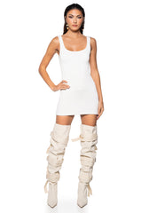 CINCH ME IN KNIT MINI DRESS