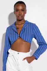 MELANIE CUT OUT COLLARED BODYSUIT