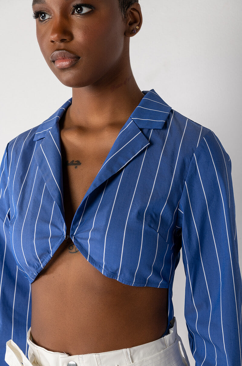 MELANIE CUT OUT COLLARED BODYSUIT