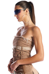 CITY OF ANGELS DENIM CORSET