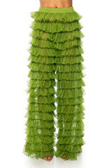 CLARITY RUFFLED PALAZZO PANT